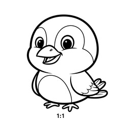 cartoon coloring page