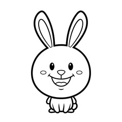 vector illustration of a rabbit