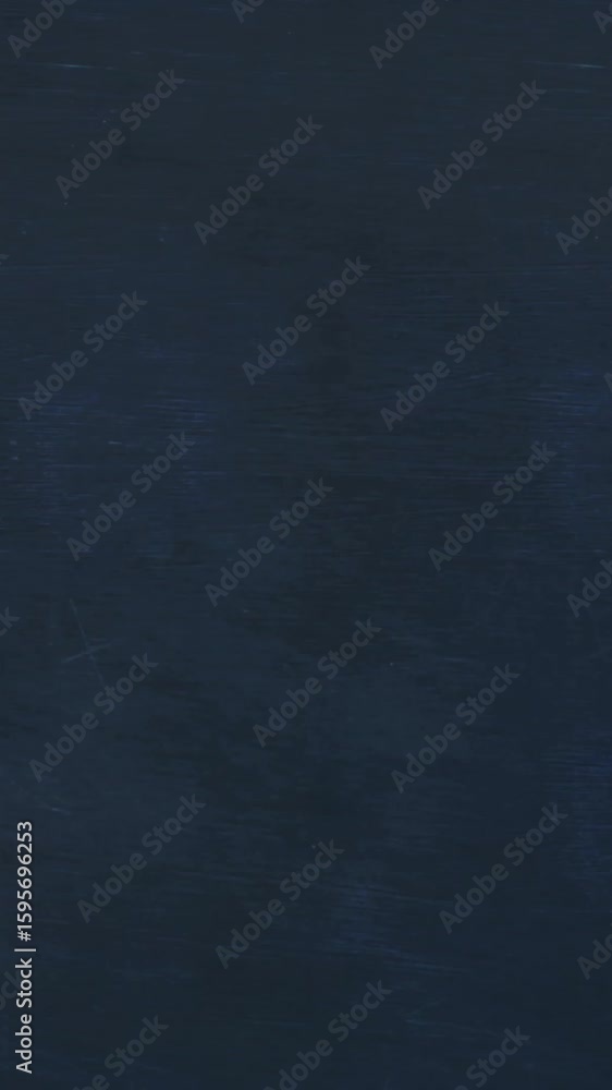 Poster animation of school items icons with copy space on black background