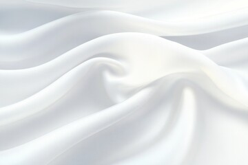 Obraz premium Smooth white fabric with gentle folds and soft texture creating elegant flowing patterns under soft lighting