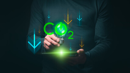 Concept of reducing CO2 emissions for the environment and sustainable development based on...