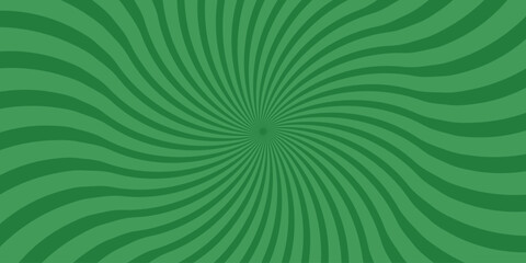 Green swirls and waves design with radiant lines and circular center point perfect for graphic resource usage