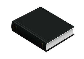 black book isolated on white background and diary, object, black, education, business, isolated, leather, cover, notebook, page, diary, empty, information, note