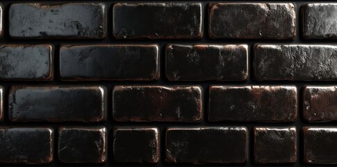 Dark Textured Brick Pattern Adds Visual Interest and Depth to Interior and Exterior