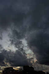 Cloudscape, Colored Clouds at Sunset