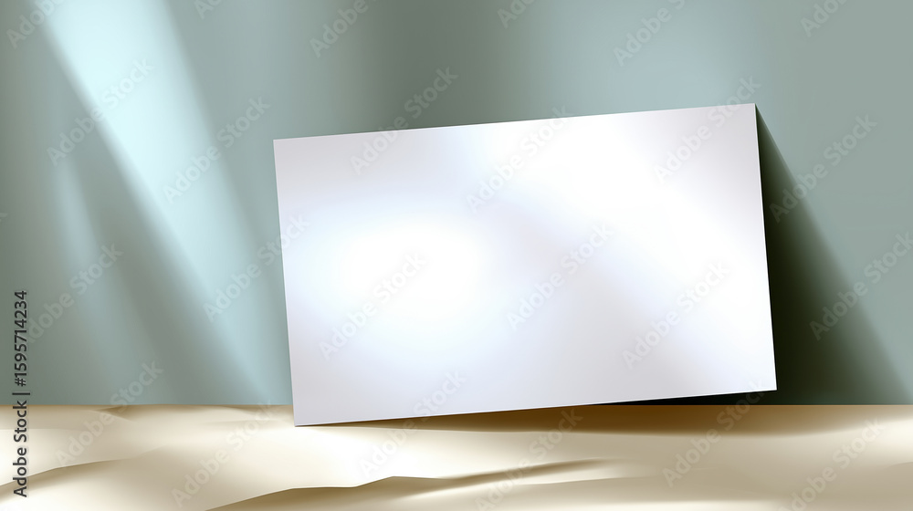 Aufkleber minimalist design featuring a blank canvas on a smooth surface