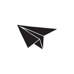flying paper airplane icon, vector Messaging and Communication Paper Plane on white background..eps