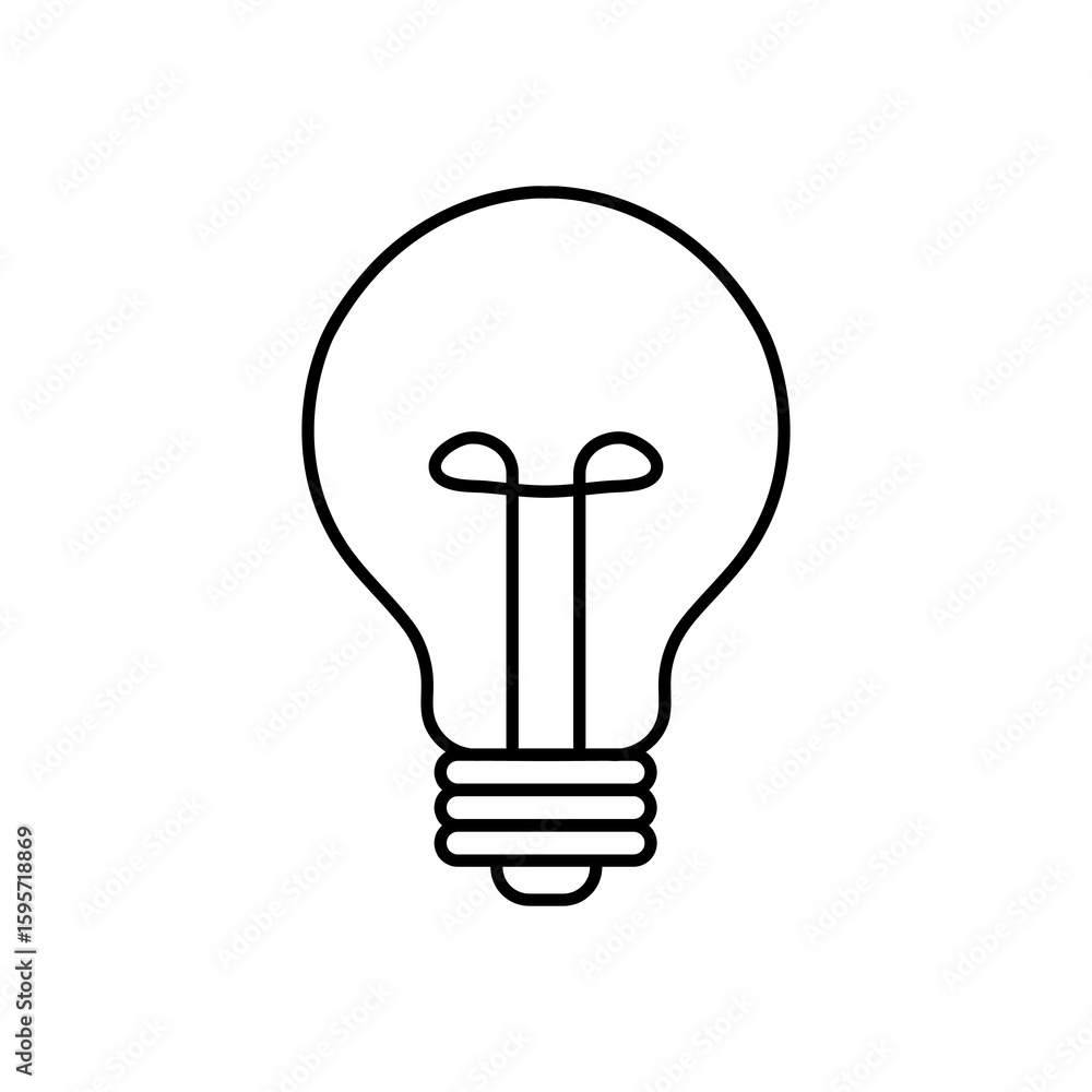 Poster light bulb icon, vector innovation light bulb images illustration for web and app..eps