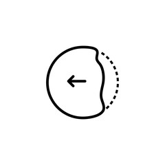 peel off sticker icon Flat vector, simple illustration for web and app..eps