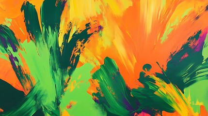 Abstract art with vibrant brushstrokes.