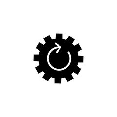 Recovery gear icon vector, simple illustration for web and app..eps