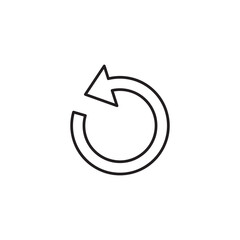 refresh icon, vector Reload Icon. Repeat business change cycle linear illustration for web and app..eps