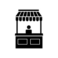 Sales booth symbol Icon. vector street vendor icon simple illustration for web and app..eps