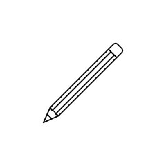 vector pencil icon, vector flat simple illustration for web and app..eps