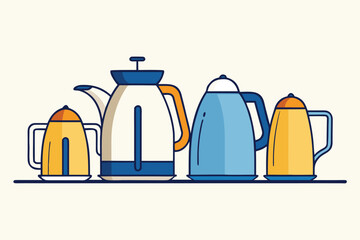 Fototapeta premium Clean minimalist vector illustration silhouette