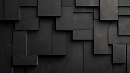 Dark Geometric Abstract Wall.