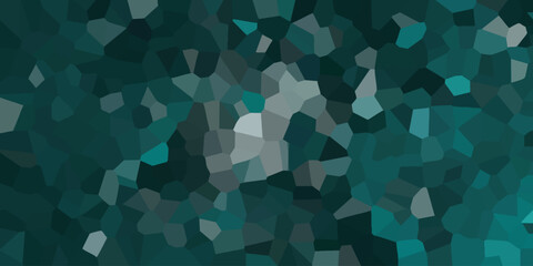 Fototapeta premium Abstract geometric mosaic background in shades of teal and gray with a modern artistic design perfect for digital artwork and graphic design purposes.
