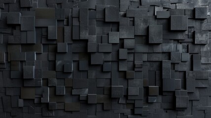 Abstract picture of black geometric texture graphic with minimal, monochrome style design. Modern art present about the seamless pattern textiles perfect for creative background and wallpaper. AIG53.