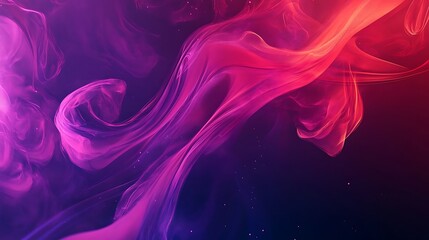 Abstract Pink  Red Smoke Swirls.