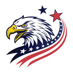 Fototapeta premium Eagle head logo vector design.
