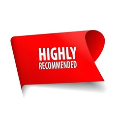 Highly Recommended Badge – Premium Quality Endorsement Label.