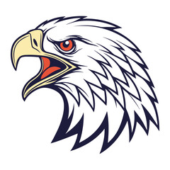 Obraz premium kite bird head logo vector design.