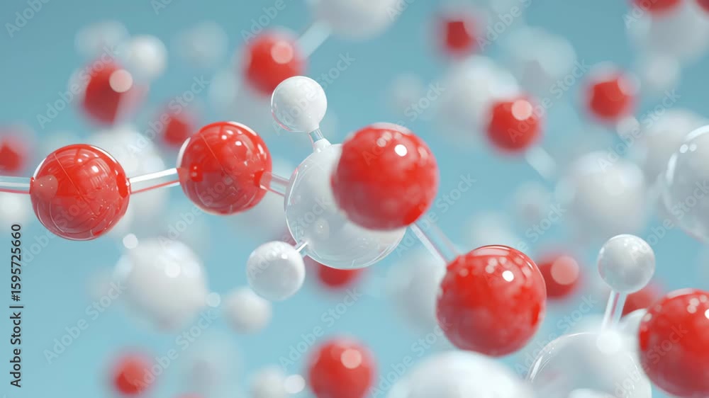 Poster molecular structure of atoms in chemistry exploring science in laboratory environment