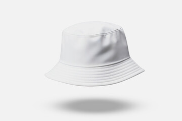 White Bucket Hat Mockup Isolated
