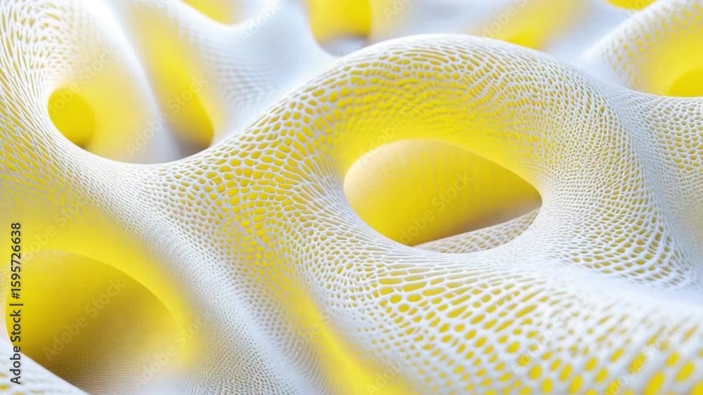 Aufkleber intricate abstract texture with organic shapes and soft curves in light color palette for modern des