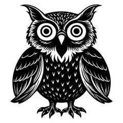 Obraz premium owl on white background