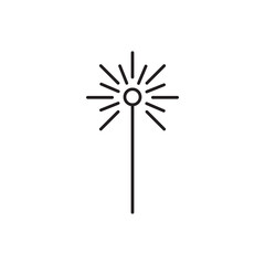 Laser beam ray icon, vector simple illustration for web and app..eps