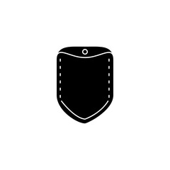 Pocket icon vector, simple illustration for web and app..eps