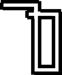 Pixel line creative design digital. Element 8 bit retro