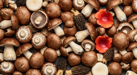 Brown nuts and sweet dried fruits in a basket, a healthy and delicious snack