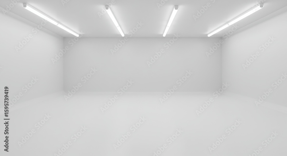 Poster empty space: a minimalist room bathed in neutral tones, creating an atmosphere of serene minimalism,