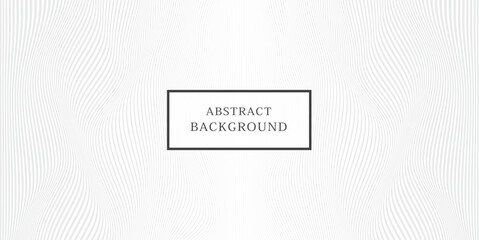 Abstract White Wave Background. Abstract curvy lines minimalist design.
