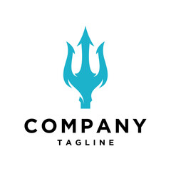 Trident poseidon logo design