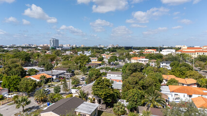 Obraz premium Drone Shots of Urban Cityscape – Aerial Modern Skyline View