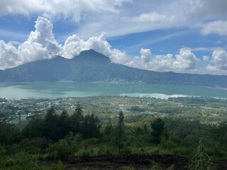 Obraz premium view from mount batur