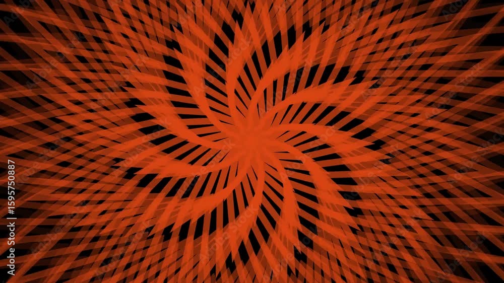 Poster dynamic orange lines bursting from center: abstract motion background