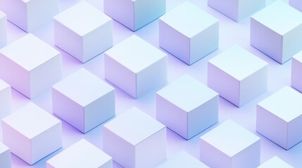 Obraz premium Abstract pattern of pastel cubes