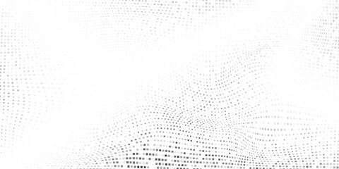 Vector mesh dotted halftone gradient texture. Vanishing polka art abstract modern