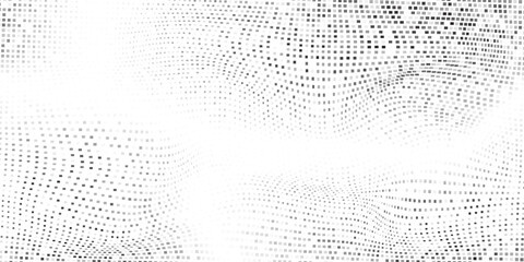 Vector mesh dotted halftone gradient texture. Vanishing polka art abstract