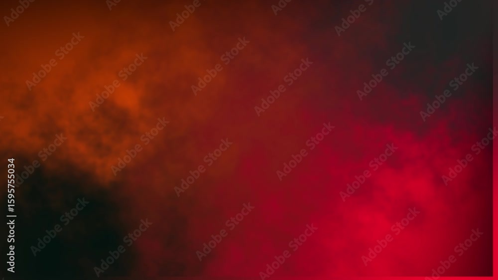 Poster dynamic red and orange smoke swirls: abstract motion background for visual effects