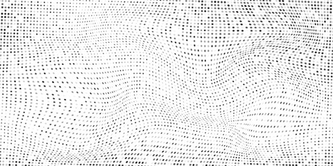 Illustration dotted halftone gradient texture. Vanishing polka dot modern abstract