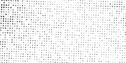 Abstract dotted halftone gradient texture. Vanishing polka dot simple abstract art