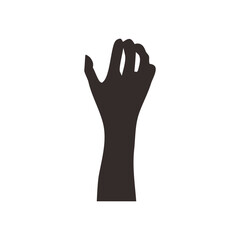 silhouette raising hands