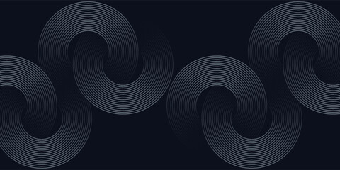 Abstract modern bright green gradient background with glowing neon circle lines element and halftone dots decoration. Trendy simple texture creative design. Suit for presentation, website