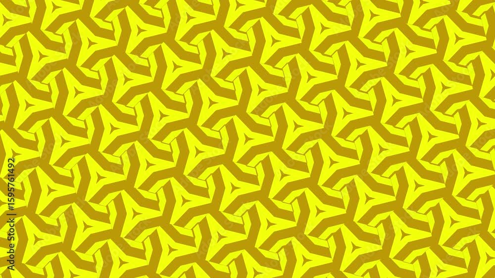 Poster dynamic yellow geometric pattern: abstract visual design element