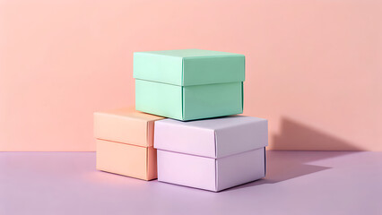 Obraz premium a simple brightly lit still life features a stack